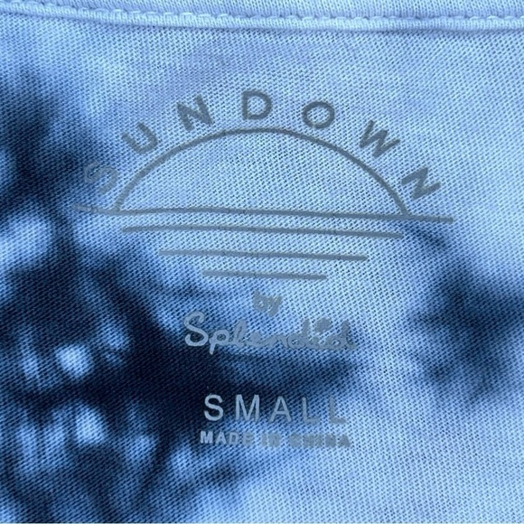 SMALL BLUE TIE DYE CROP TOP SHORT SLEEVE - Picture 8 of 10